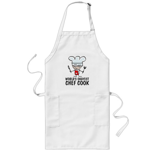 Long Tablier de cuisine BBQ pour hommes, le cuisinier m (Devant)
