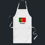 Long Tablier de cuisine de cuisine de drapeau du<br><div class="desc">Tablier portugais de cuisine de BBQ de drapeau pour les hommes et des femmes. Drapeau du Portugal avec le texte fait sur commande. Créez vos propres tabliers de cuisson/cuisine dans la couleur jaune ou beige blanche. Les tabliers faits sur commande de barbecue pour les couples internationaux, le dîner, l'épicerie, le...</div>