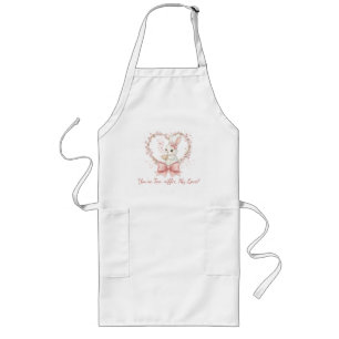 Long Tablier de cuisine lapin mignon - Cadeau de chef p