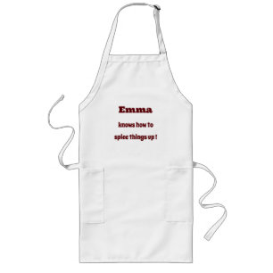 Long Tablier de cuisine personnalisé pour pimenter les