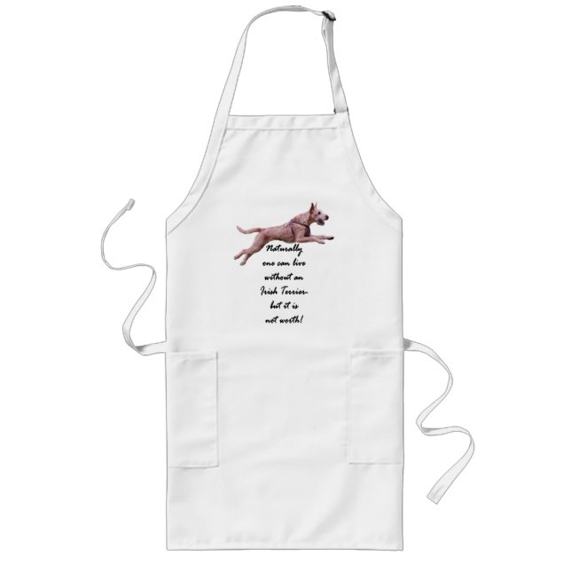 Long Tablier de cuisinier « irlandais terriers (Devant)