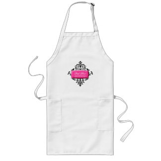 Long tablier de damassé du souffle 311-Pink