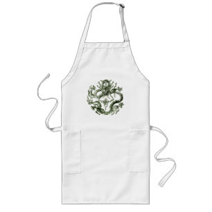 Long Tablier de dragon vert