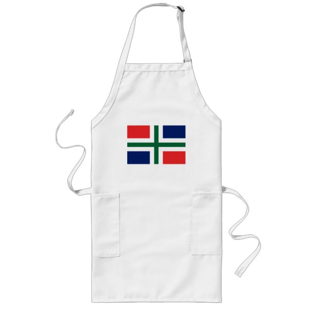 Long Tablier de drapeau de Groningue (Devant)