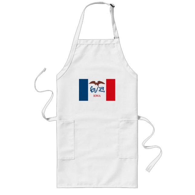 Long Tablier de drapeau de l'Iowa (Devant)