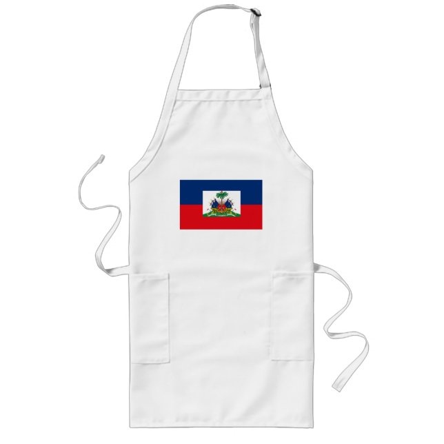 Long Tablier de drapeau du Haïti (Devant)