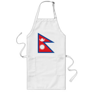 Long Tablier de drapeau du Népal