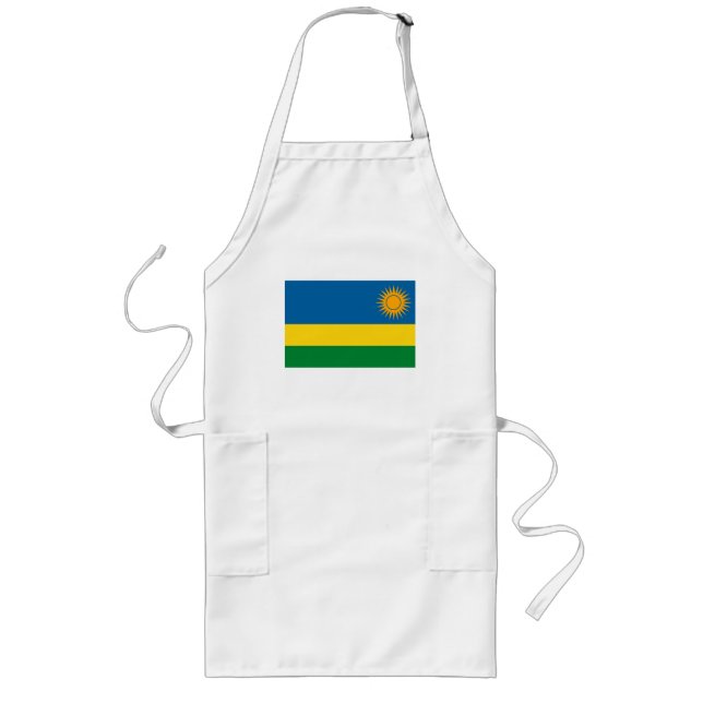 Long Tablier de drapeau du Rwanda (Devant)
