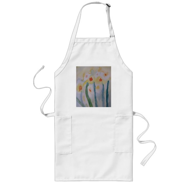 Long Tablier de jonquilles Abstraites (Devant)