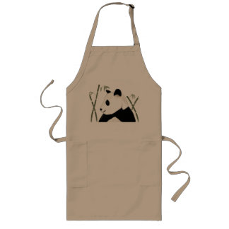 Long Tablier de panda géant d'aquarelle