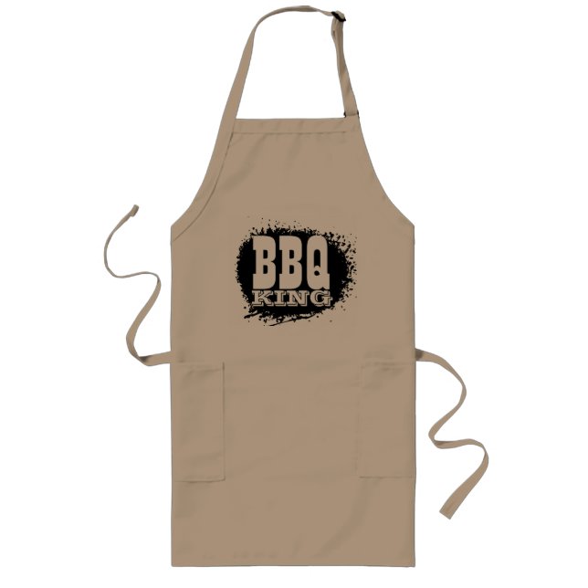 Long Tablier de roi de BBQ pour la couleur beige des (Devant)