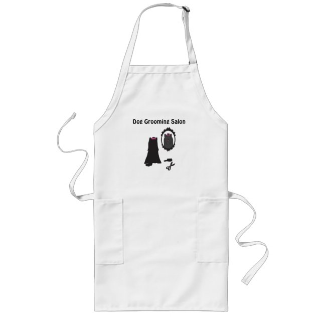 Long Tablier de toilettage de chiens - Personnalisable (Devant)