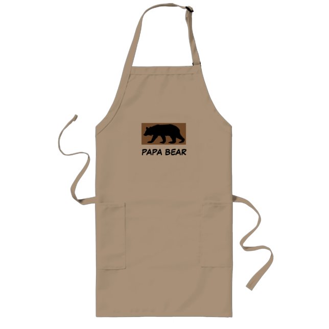 Long Tablier d'ours de papa pour le papa ou le papa (Devant)