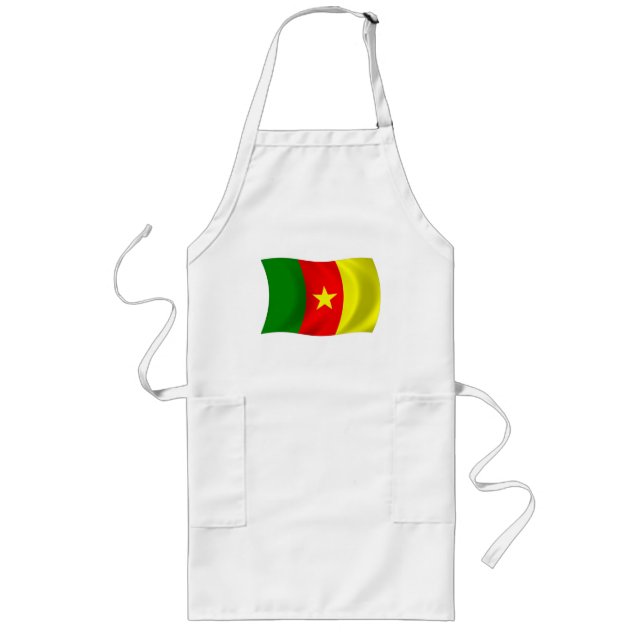 Long Tablier Drapeau du Cameroun (Devant)