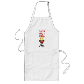 Long Tablier fait sur commande de fête des pères de BBQ