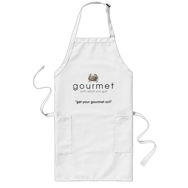 Long Tablier gastronome (crabe) (Devant)