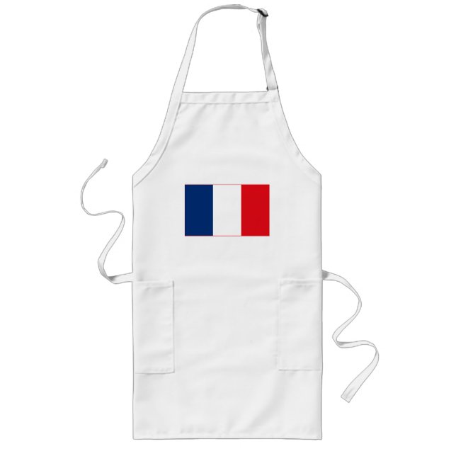 Long Tablier (léger) de drapeau de la France (Devant)