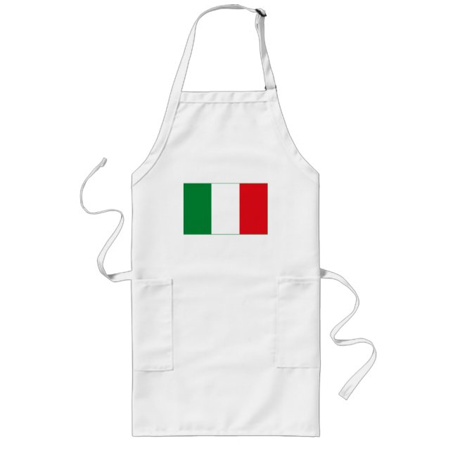 Long Tablier (léger) de drapeau de l'Italie (Devant)