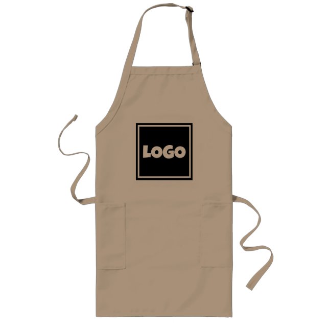 Long Tablier Logo – Elegant Simple professionnal  (Devant)