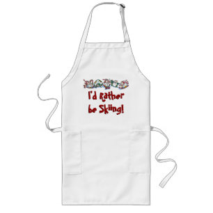 Long Tablier mignon de ski pour les vacances