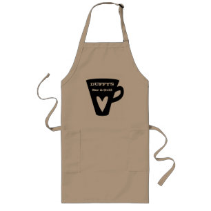 Long Tablier nommé fait sur commande de café/restaura