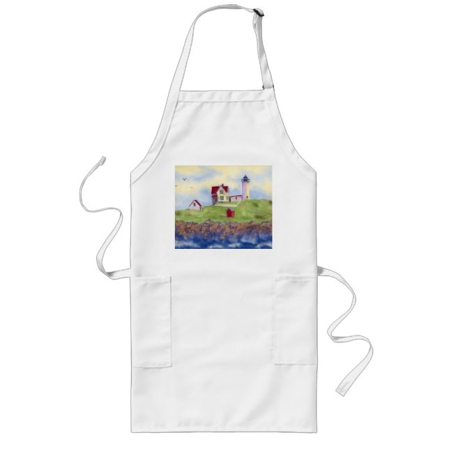 Long Tablier Nubble Lighthouse Apron, Cuisine Apron Nub (Devant)