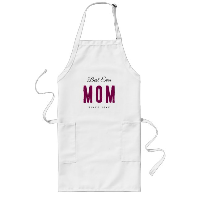 Long Tablier personnalisé « Meilleure Maman » Massage – (Devant)