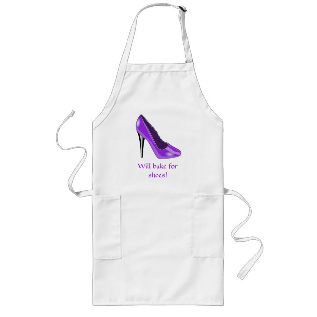 Long Tablier pourpre de chaussure de talon haut (Devant)