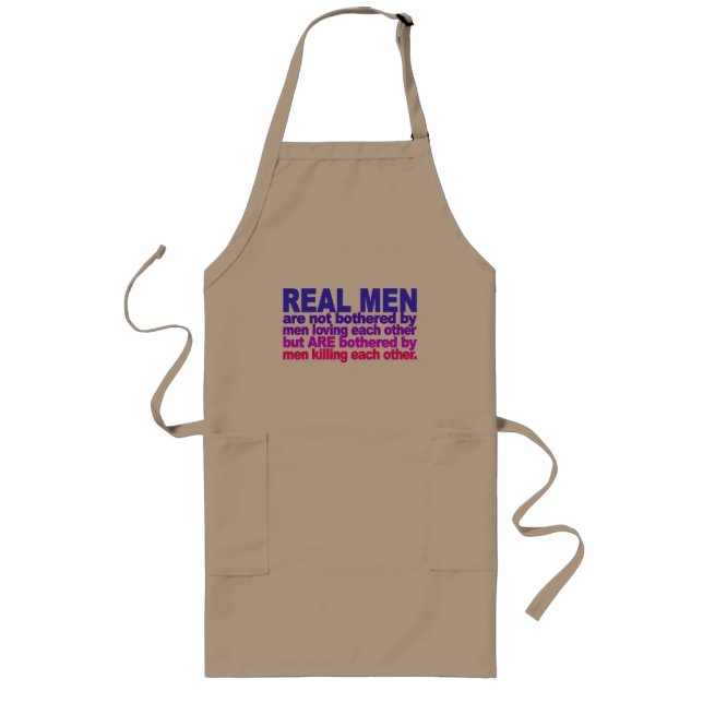 Long Tablier Real Homme - choisir style & couleur (Devant)