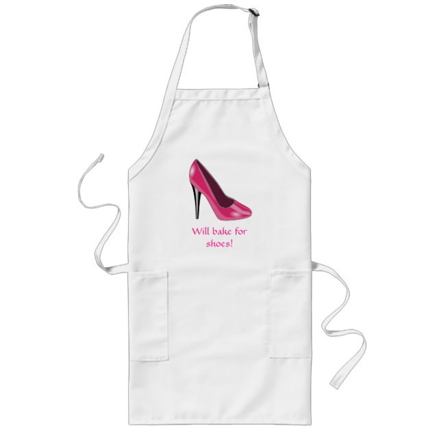 Long Tablier rose de chaussure de talon haut (Devant)