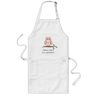 Long Tablier rose de hibou de ruban de survivant de