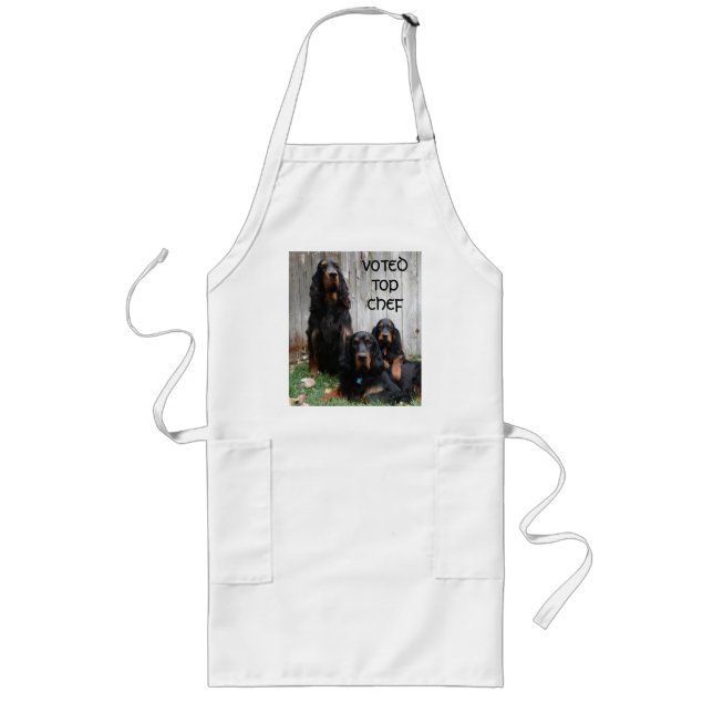 Long TABLIER VOTÉ MEILLEUR CUISINIER Gordon Setter Gene (Devant)