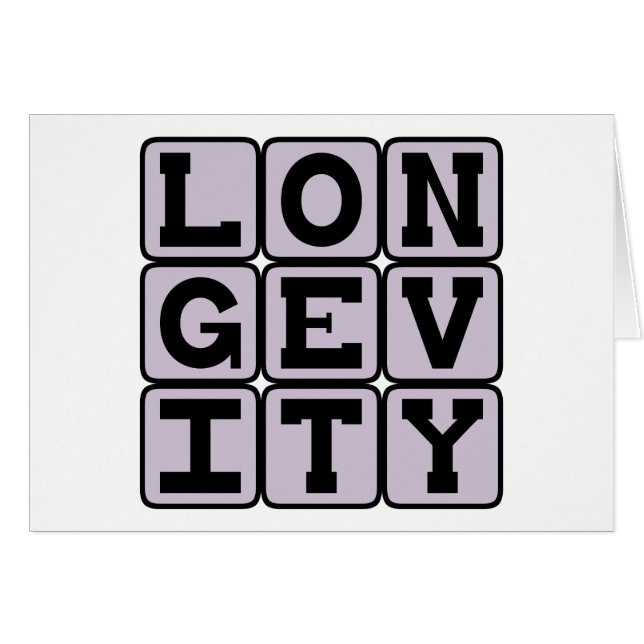 Longévité, longue vie (Devant horizontal)