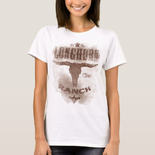 Longhorn Ranch Texas Brown & T-Shirt Tan