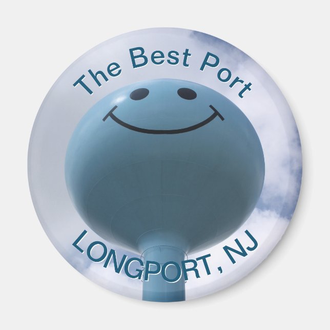 Longport, New Jersey Water Tower Fridge Magnet (Devant)
