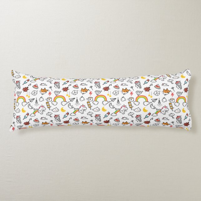 Longs Coussins du corps Motif de Kawaii (Devant)