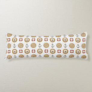 Longs Coussins du corps Motif nautique