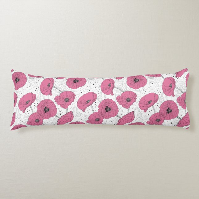 Longs Fleurs de pavot Motif coussins (Devant)