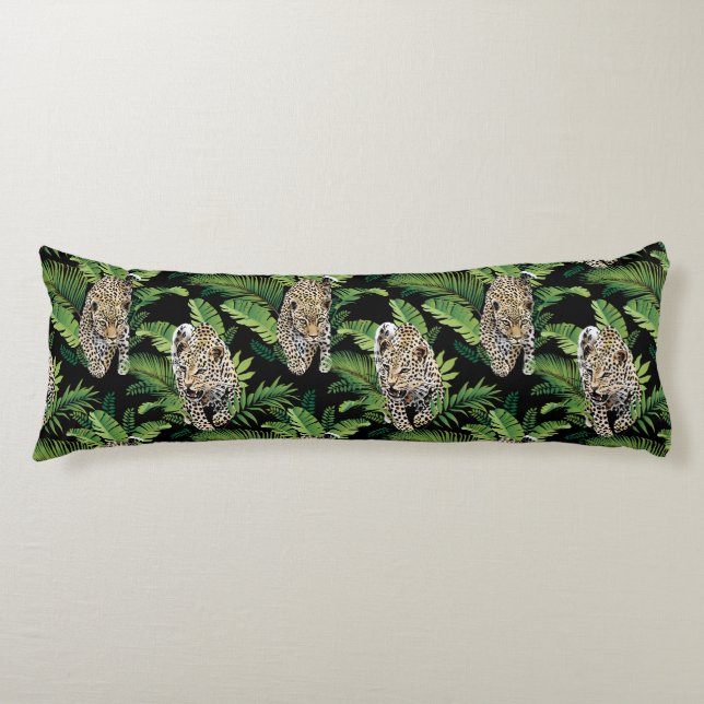 Longs Leopards Motifs coussins du corps (Devant)