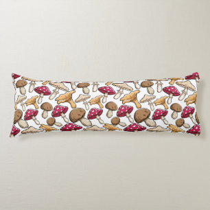 Longs Motif de champignons coussins