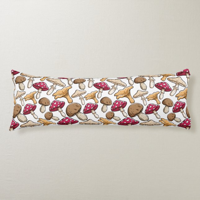 Longs Motif de champignons coussins (Devant)
