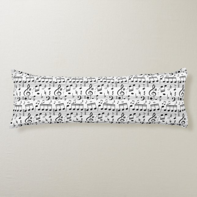 Longs Motif de musique coussins du corps (Devant)