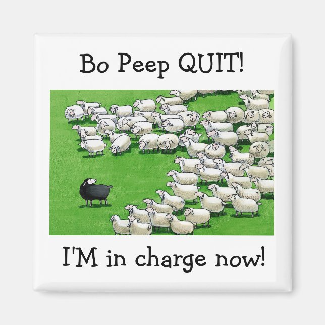 Longue Agneau Perdu : Bo Peep QUIT! Magnet (Devant)