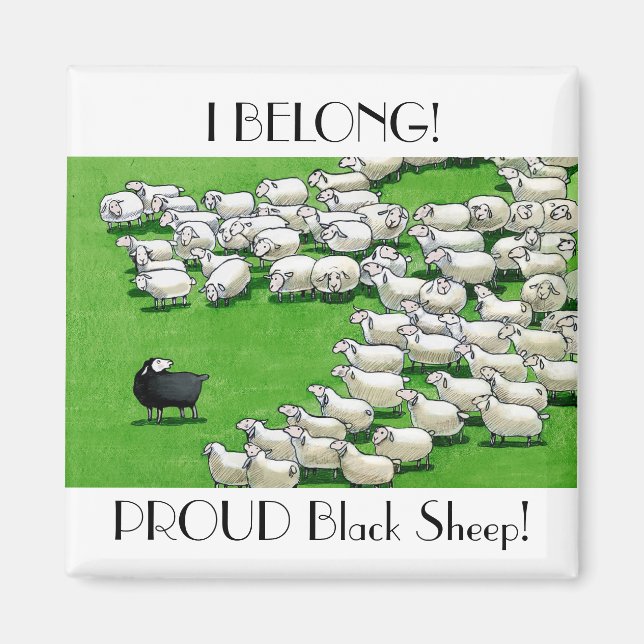 Longue Agneau perdu : Fier Aimant Mouton Noir (Devant)