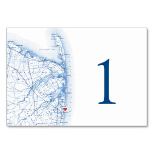 Longue branche New Jersey Mariage Élégante carte