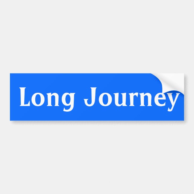 Longue course Bumper stickers bleu (Devant)