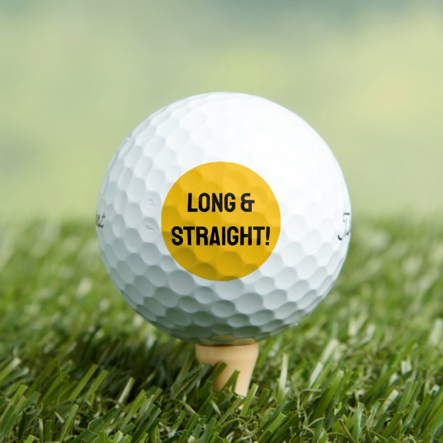 LONGUE & DROITE Balle de Golf Personnalisée (T-shirt Insitu)