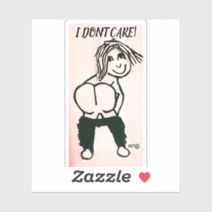 LONGUEUR, JE M'EN SOUCIE PAS ! STICKER PERSONNALIS