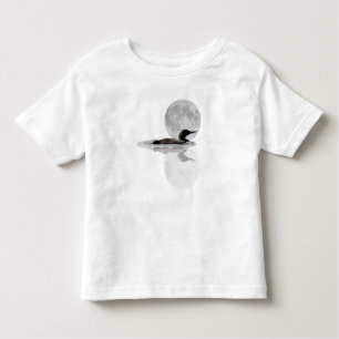 Loon Swims Dans Le T-Shirt Toddler Lumière Lune
