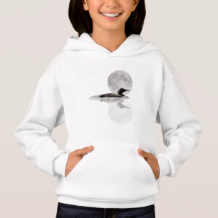 Loon Swims In The Moonlight Enfants Sweat - shirt